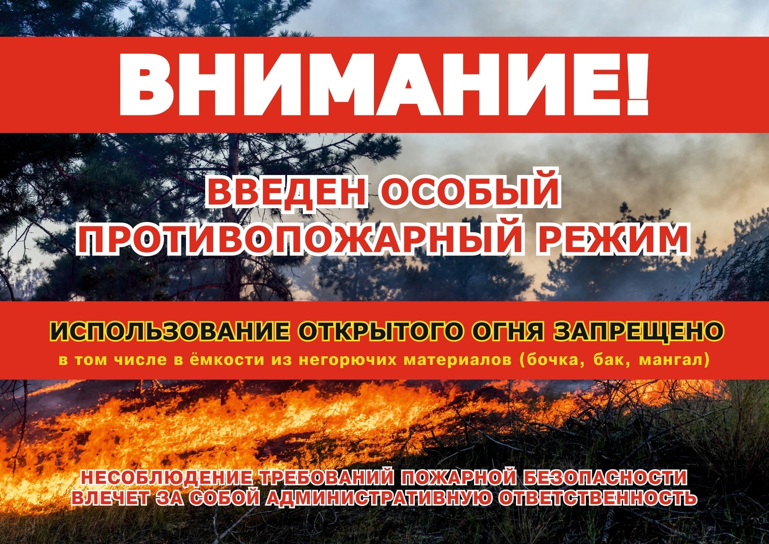 В Саратовской области с 01.04.2024г.  введен особый противопожарный режим.